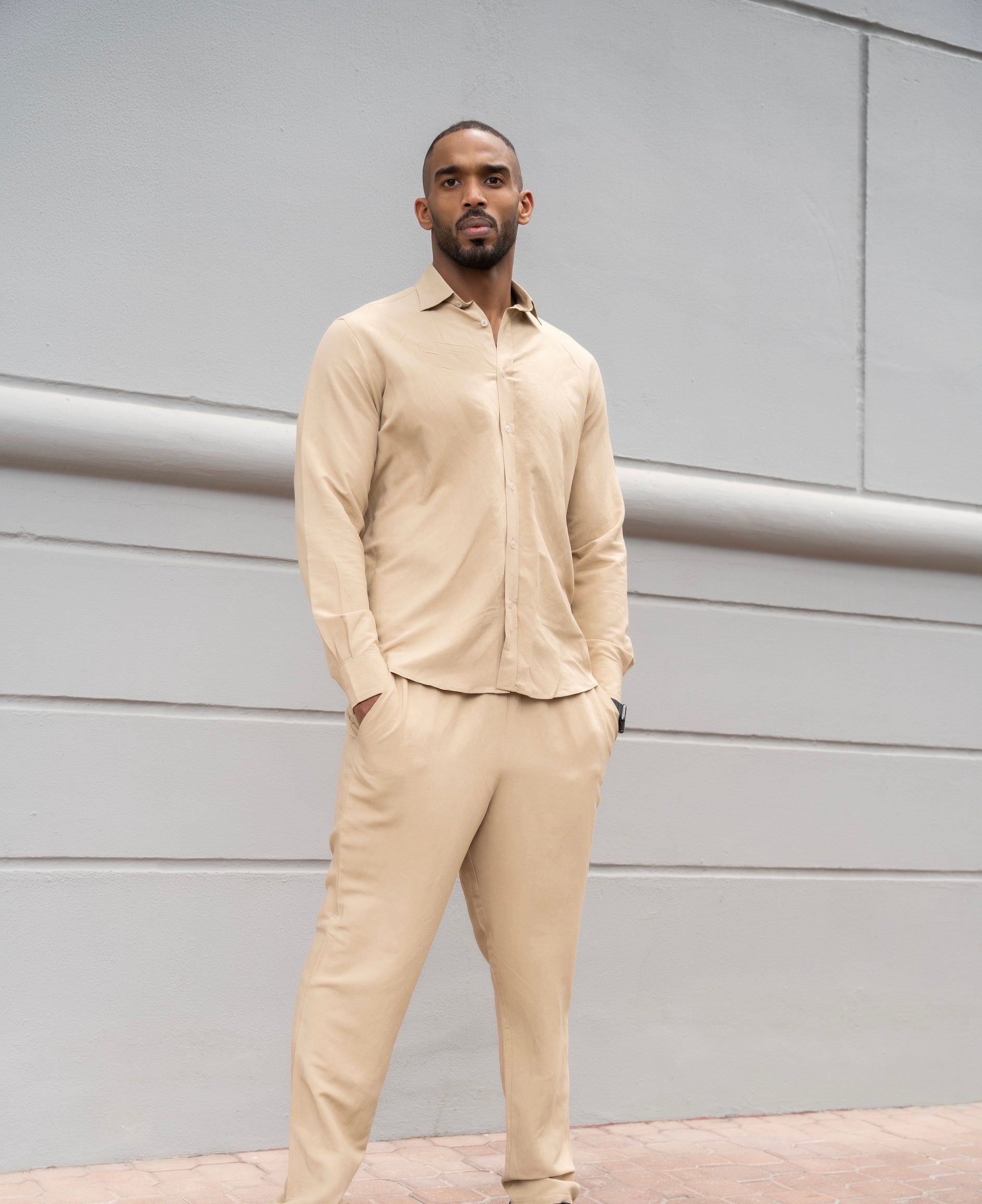 Linen tracksuit hot sale