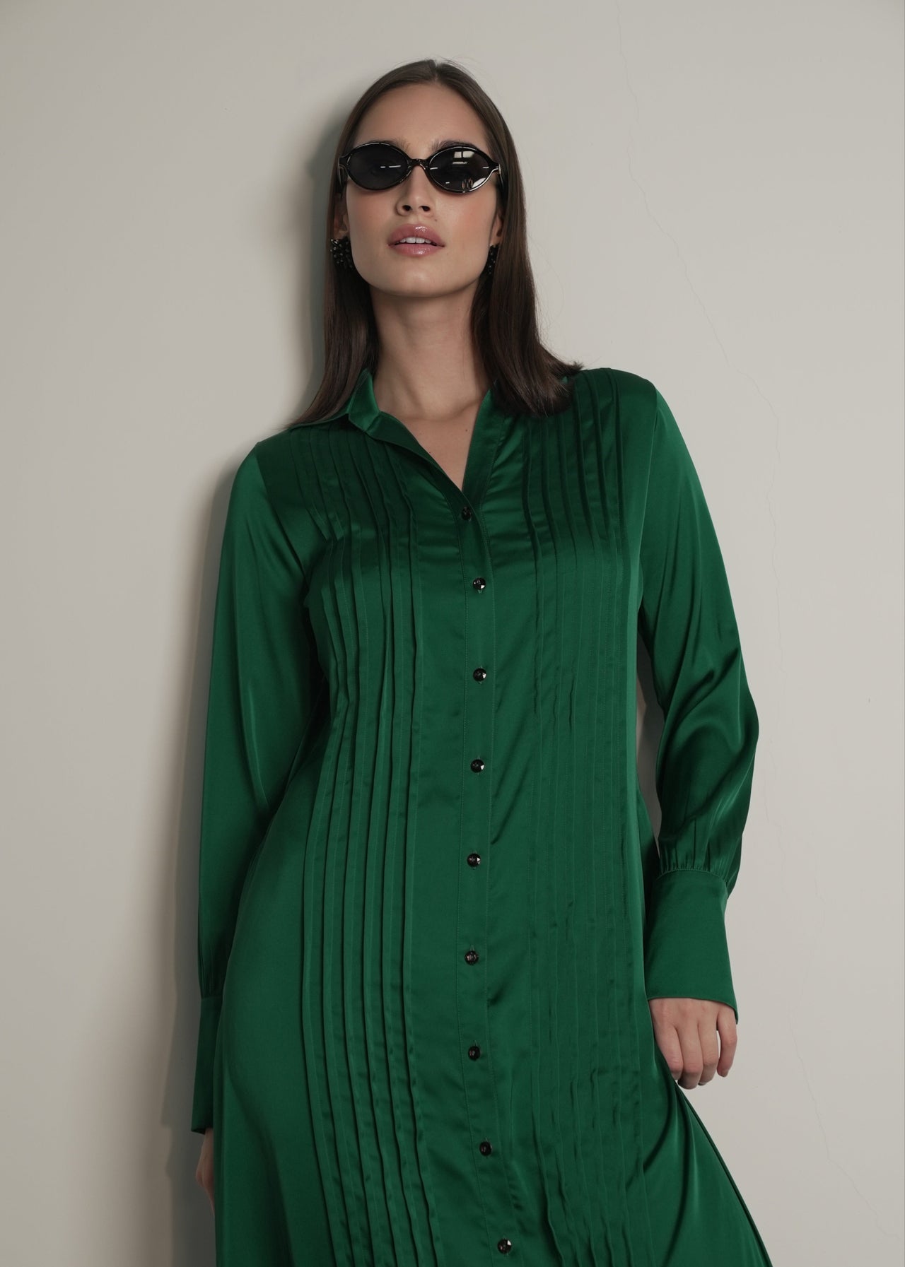 Mulberry Shirt Dress Green