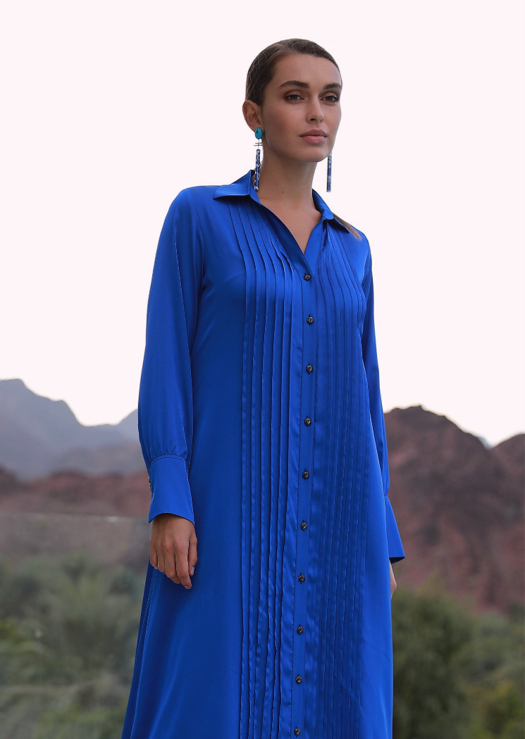 Mulberry Shirt Dress Blue