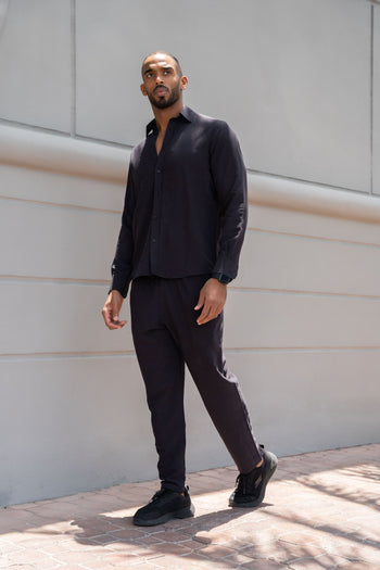 Iskander Linen Set Black