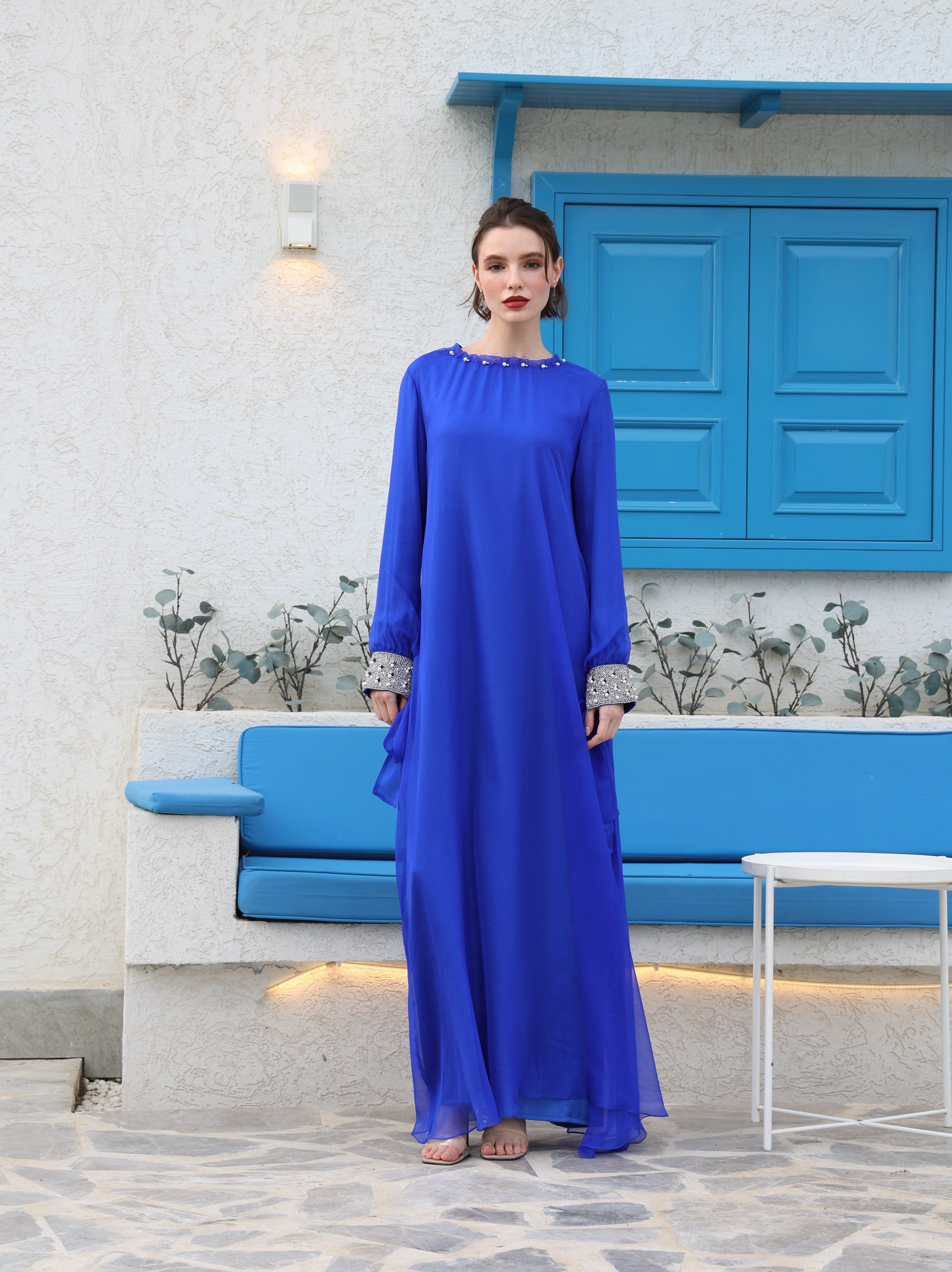 Soft HK Dress in Electric Blue