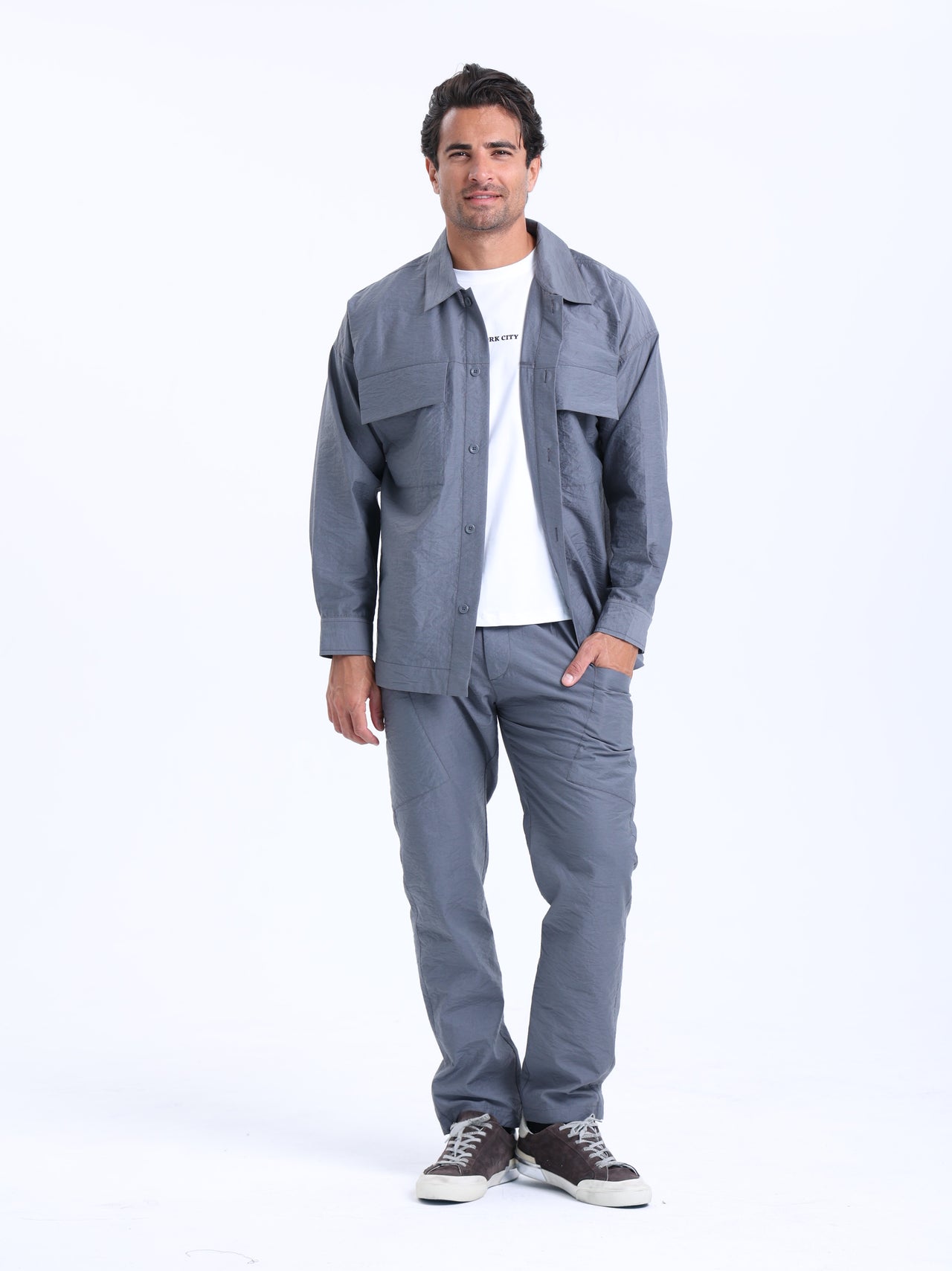 Isaac Trousers Set Gray