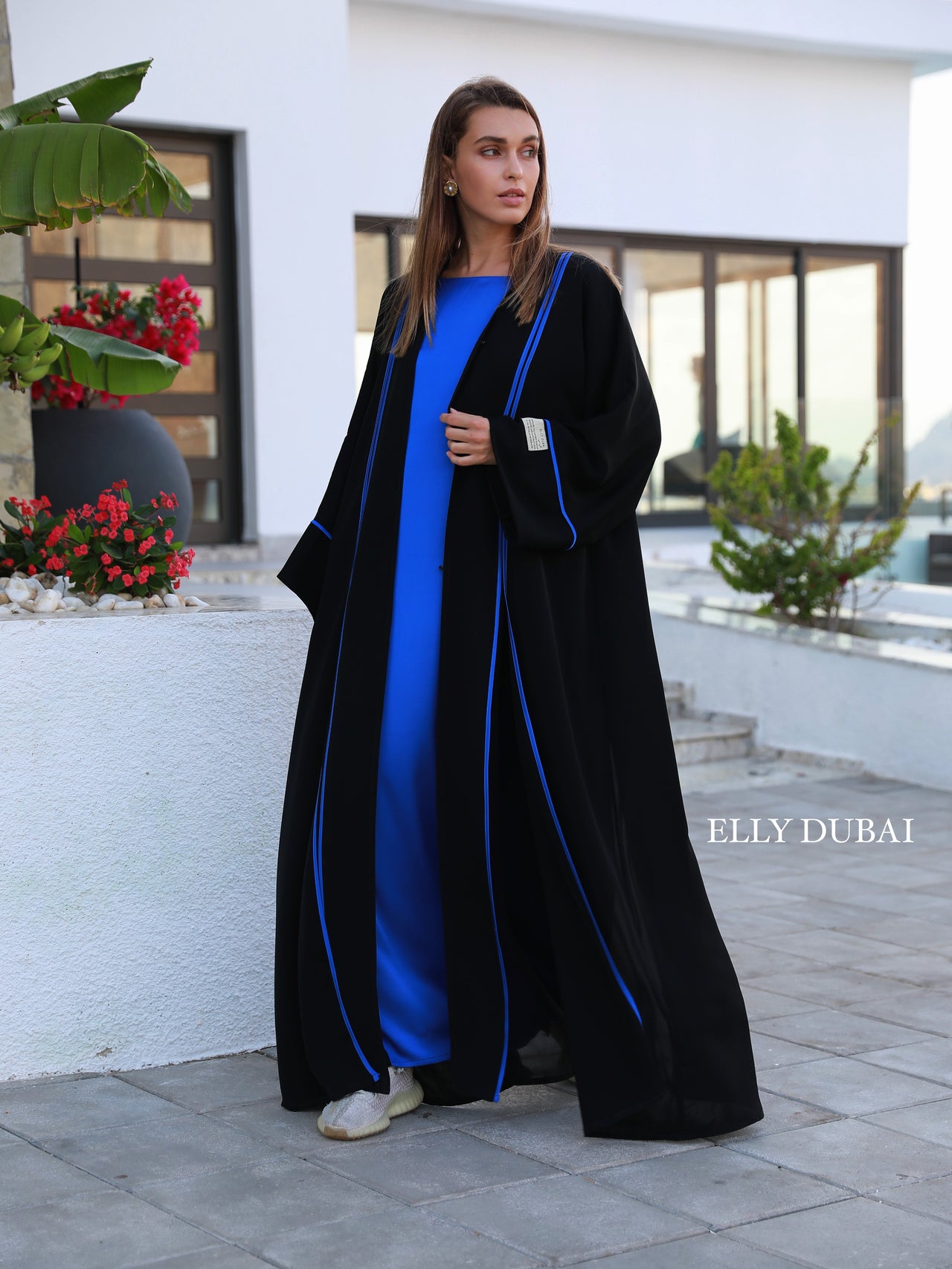 Abaya Hayati Set Royal Blue