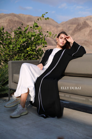 Abaya Hayati Set White