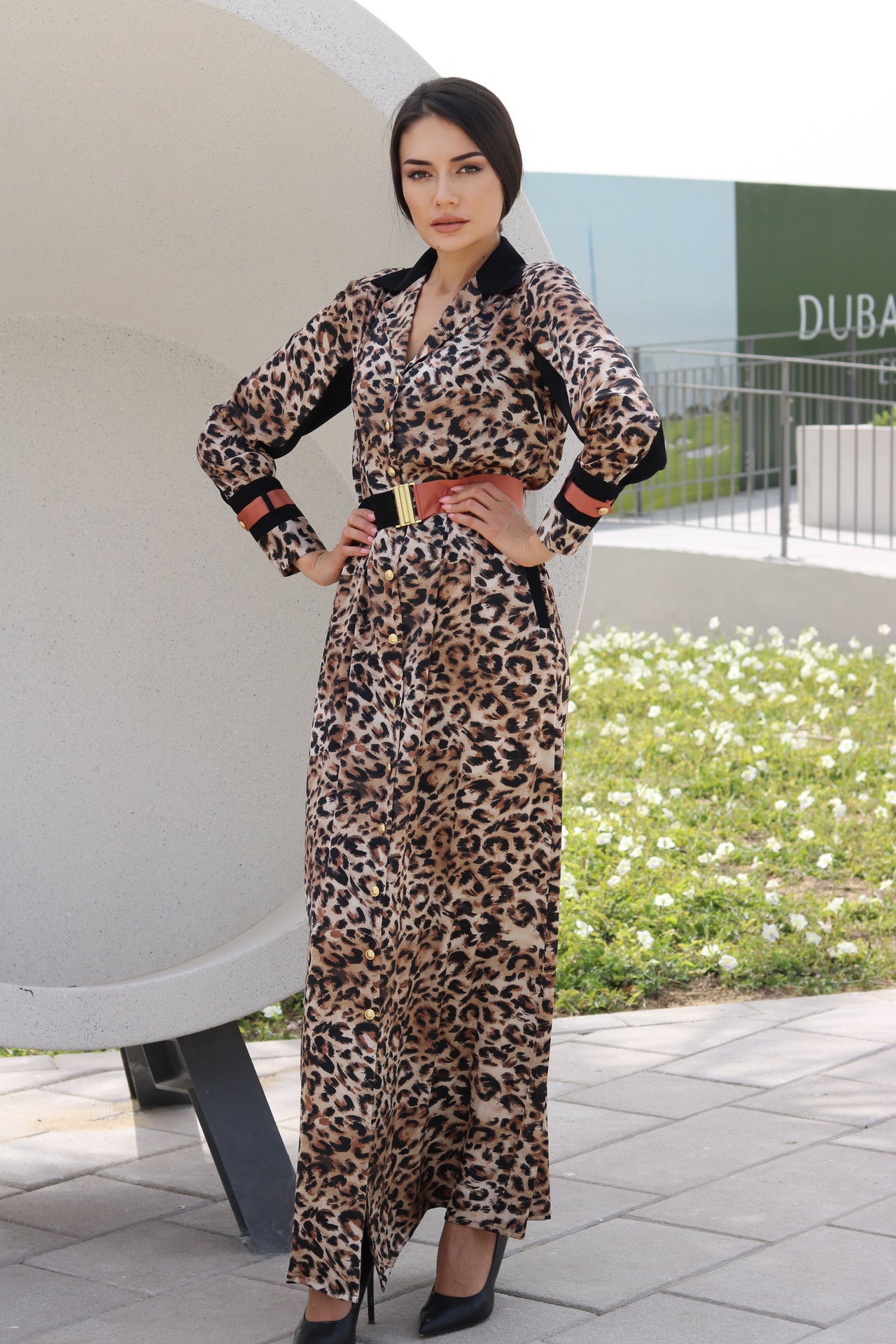 Leopard Shirt Dress